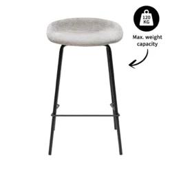 Kick barkruk Riga H70 cm grijs