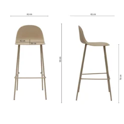 Kick Barkruk tuin Ciro beige