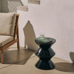 Kick bijzettafel Lotus - Zwart