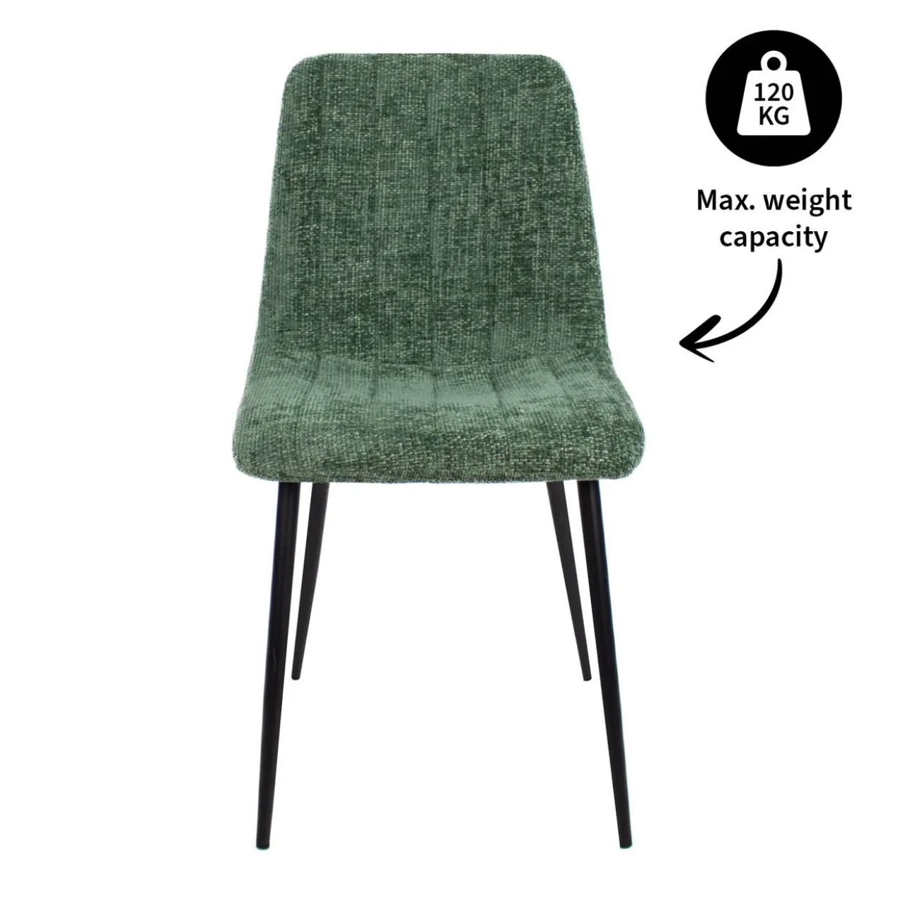 Kick eetkamerstoel Sem - groen