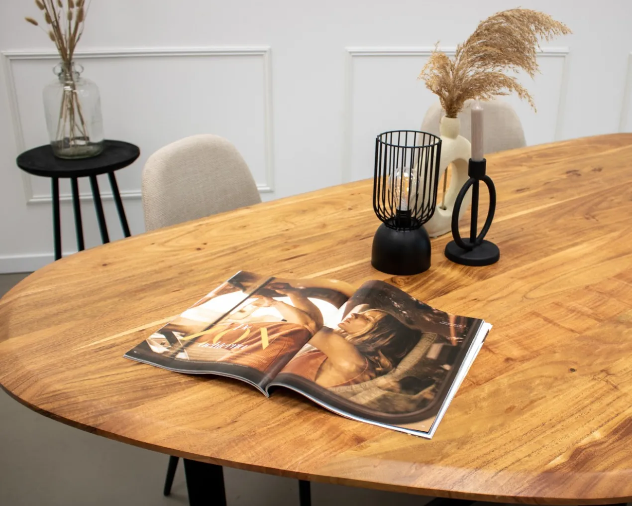 Kick eettafel Sven - 180 - cognac