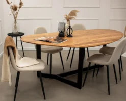 Kick eettafel Sven - 240 - cognac