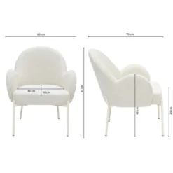 Kick Fauteuil Bronx - creme