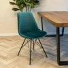 Kick Kuipstoel - Velvet blauw BL