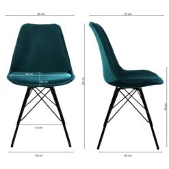 Kick Kuipstoel - Velvet blauw BL