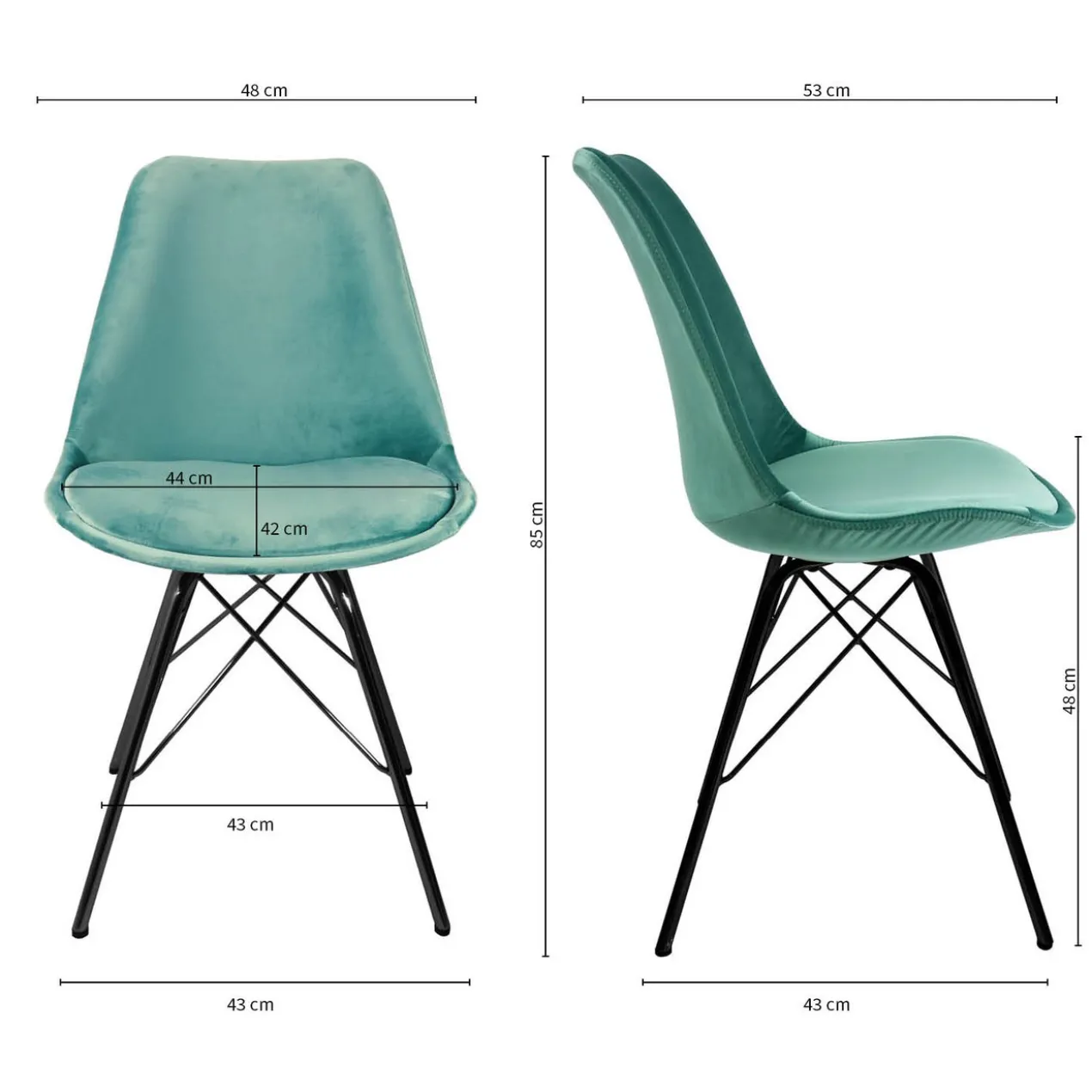 Kick Kuipstoel - Velvet Mintgroen BL