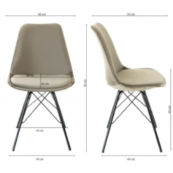 Kick Kuipstoel - Velvet taupe BL