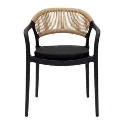 Kick Tuinstoel Coco - Zwart/beige