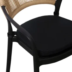 Kick Tuinstoel Coco - Zwart/beige
