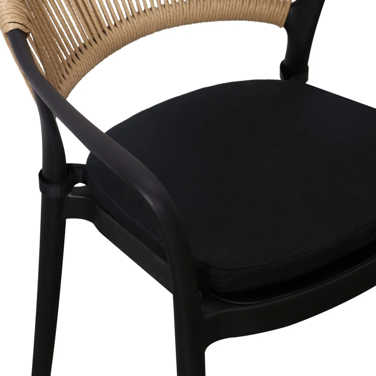 Kick Tuinstoel Coco - Zwart/beige