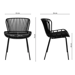 Kick tuinstoel Lot - zwart