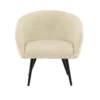 Kinderfauteuil Annika Teddystof Gebroken wit