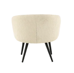 Kinderfauteuil Annika Teddystof Gebroken wit