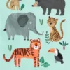 Kinderkamer poster Jungle Poster wilde dieren