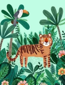 Kinderkamer poster Jungle Poster tijger
