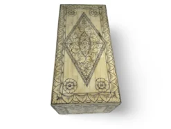 Kist bone inlay wit/zwart