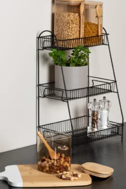 Kitchen rack Tidy large iron gold plated