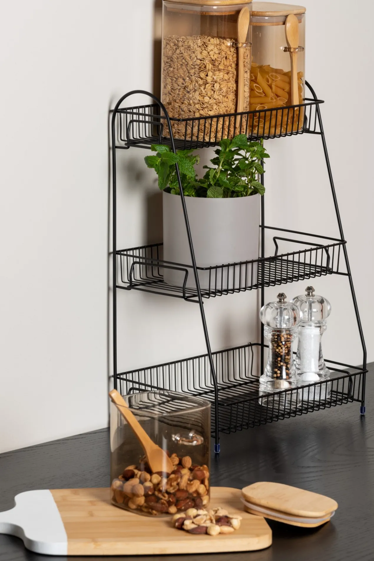 Kitchen rack Tidy large iron gold plated