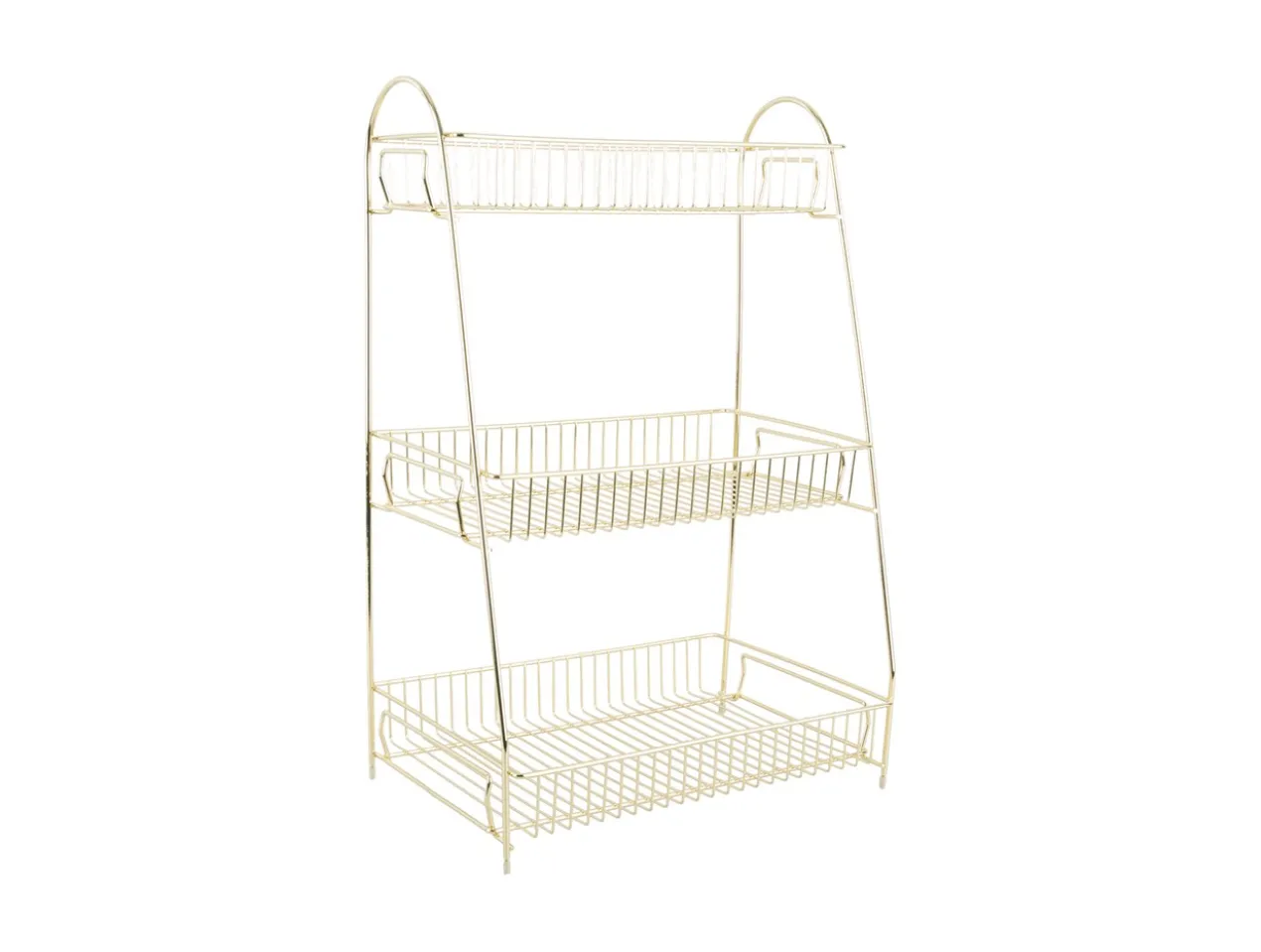 Kitchen rack Tidy large iron gold plated