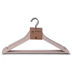 Kledinghangers hout beige - set van 6