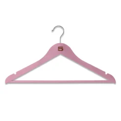 Kledinghangers hout cotton candy - set van 6