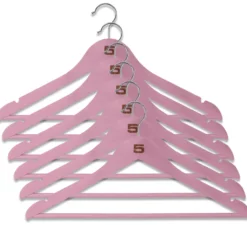 Kledinghangers hout cotton candy - set van 6