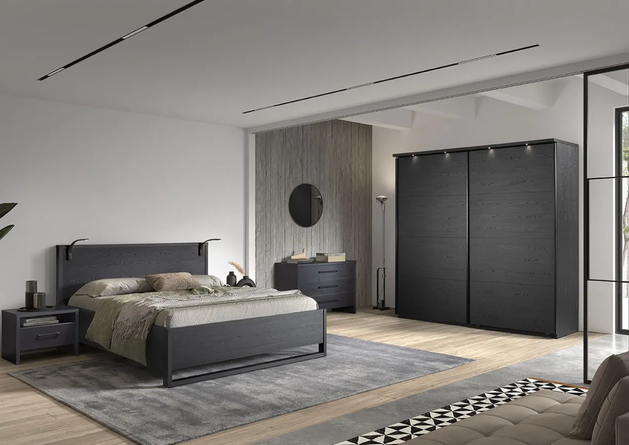 Kledingkast Nox 217 x 221 x 63 cm - Zwart