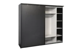 Kledingkast Nox 245 x 221 x 63 cm - Zwart