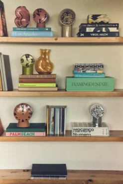 Klok Retro ceramic chrome