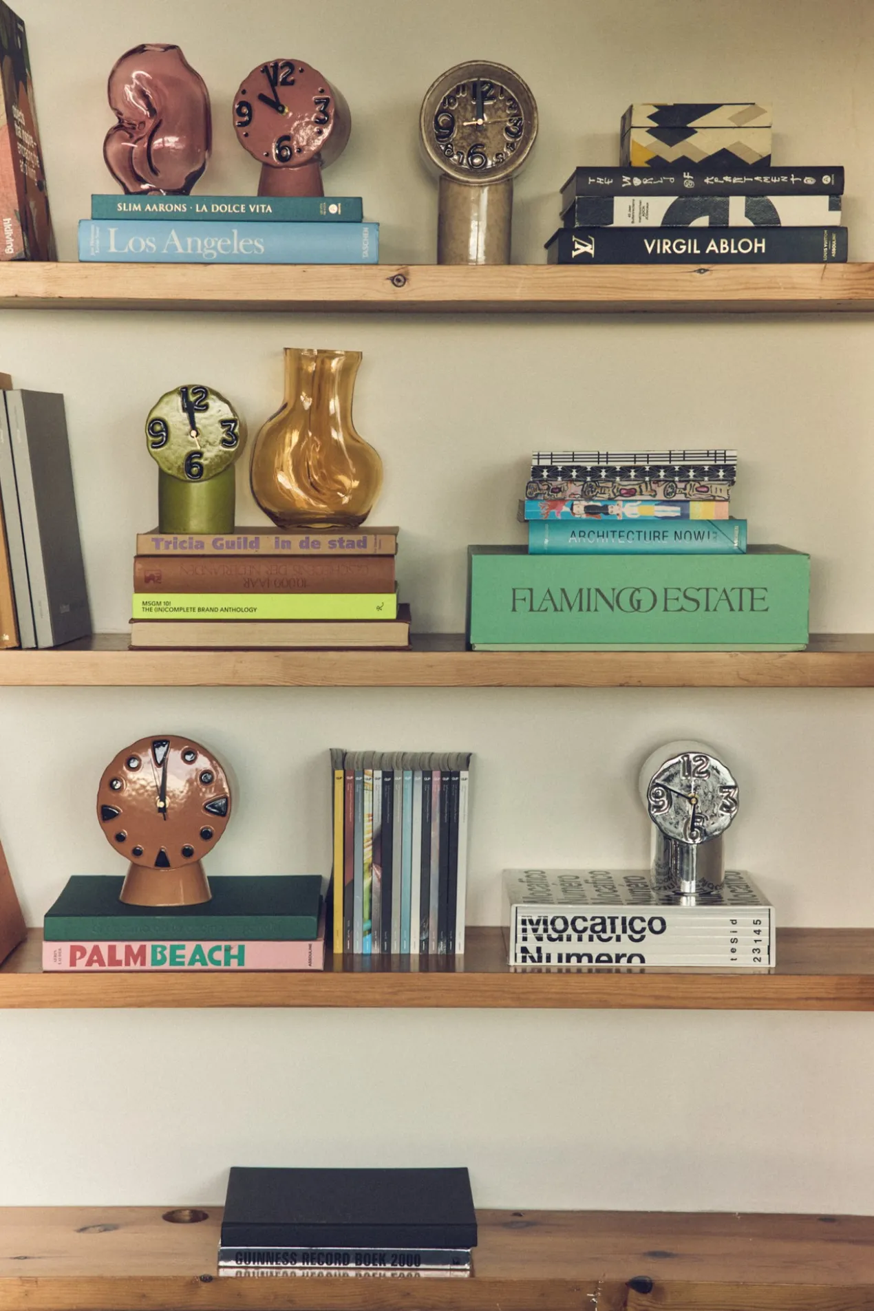 Klok Retro ceramic chrome