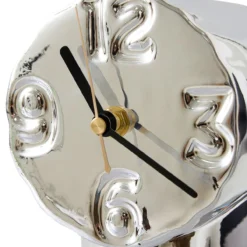 Klok Retro ceramic chrome