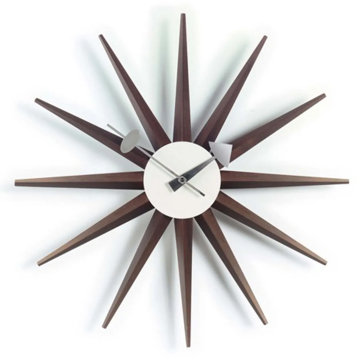 Klok Sunburst Wood groot