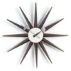 Klok Sunburst Wood groot