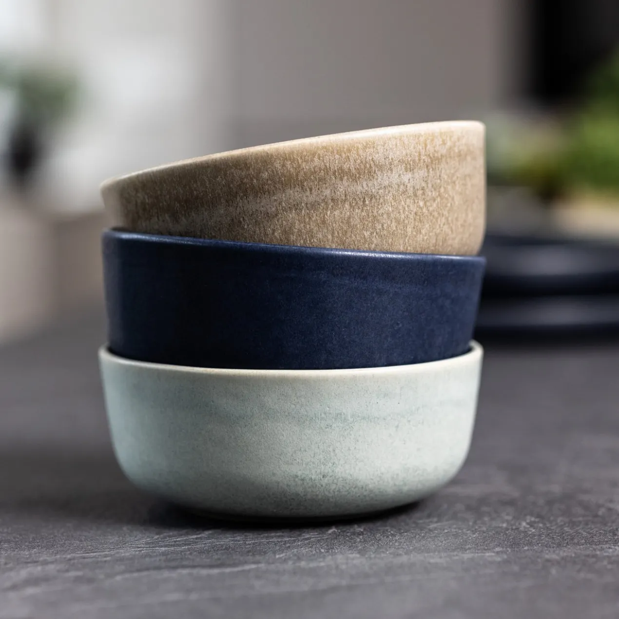 Kom midnight blue - set van 2