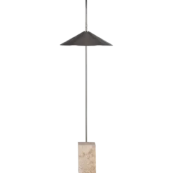 Korn vloerlamp metaal chroom