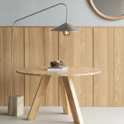 Korn vloerlamp metaal chroom