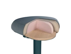 Kruk Actieve met gasveer 57-82 cm donkergrijs