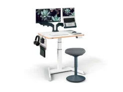 Kruk Actieve met gasveer 47-64 cm donkergrijs