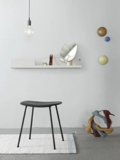 Kruk Fiber met eiken onderstel ochre