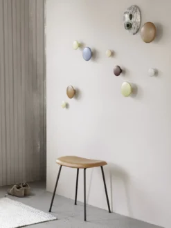 Kruk Fiber met grijs stalen onderstel grey