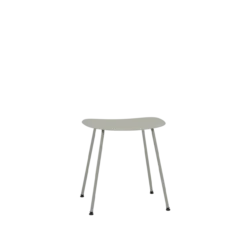 Kruk Fiber met grijs stalen onderstel grey