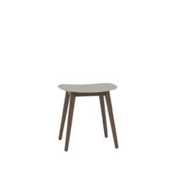 Kruk Fiber Stool donker eiken onderstel ochre