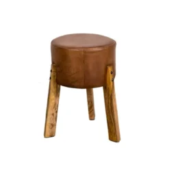 Krukje Round Vintage leder