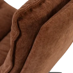 Kube draaifauteuil met hocker bruin