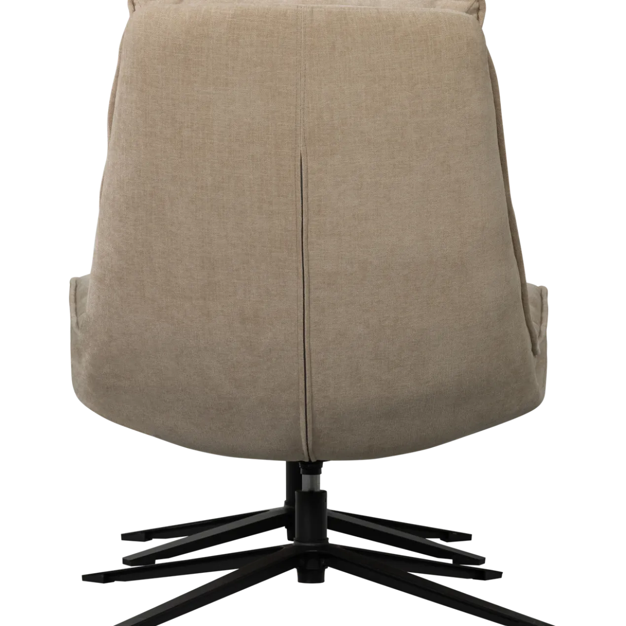 Kube draaifauteuil met hocker naturel