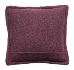 Kussen bouclé aubergine 55x55cm