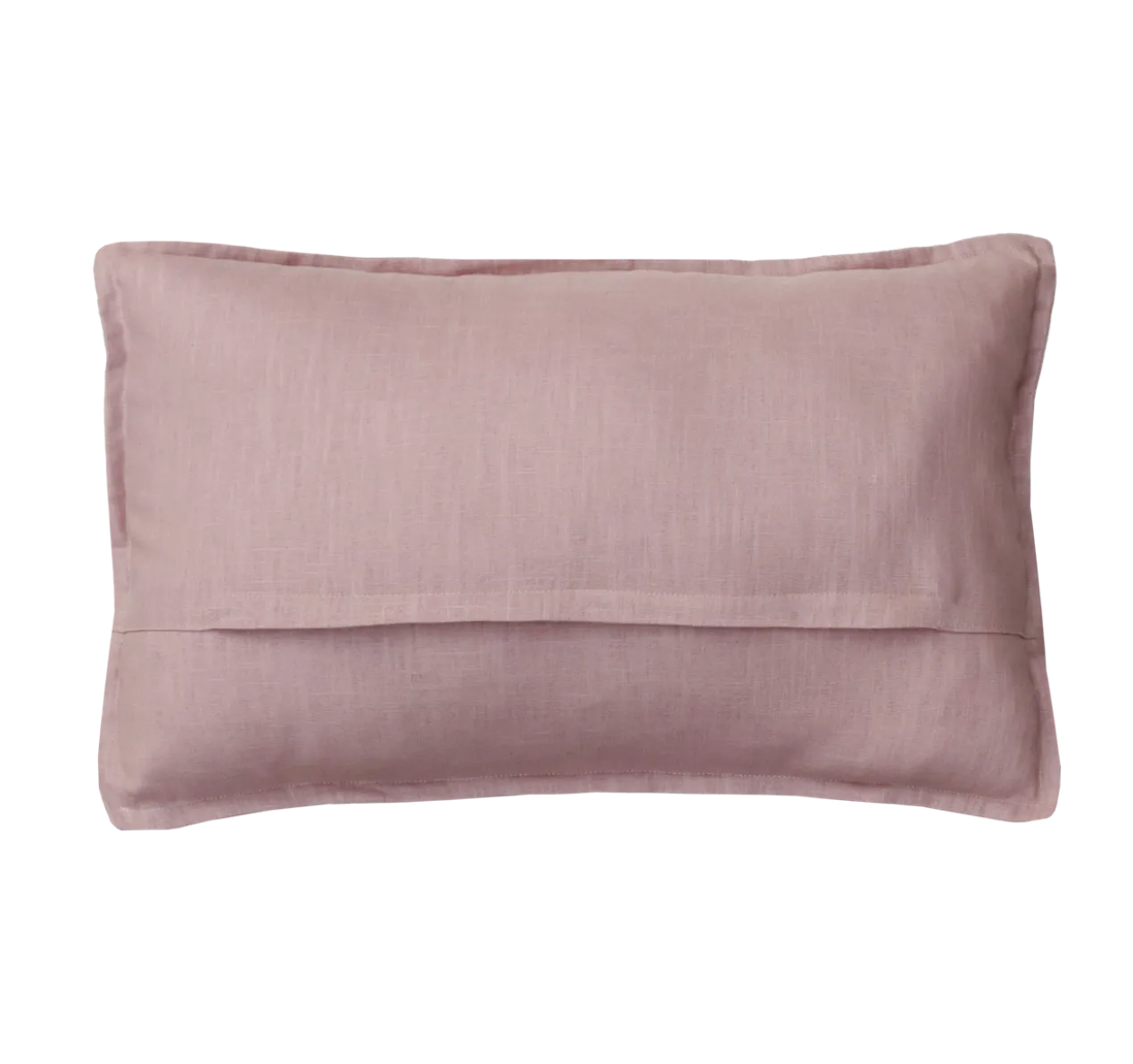 Kussen grof linnen oud roze 58x37cm