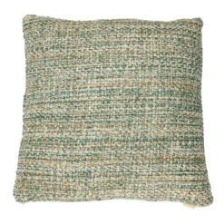 Kussen handgeweven katoen natural seablue