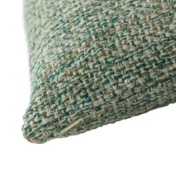 Kussen handgeweven katoen natural seablue