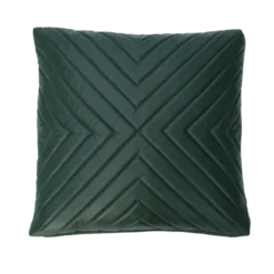 Kussen leer bottlegreen Leren kussen bottlegreen